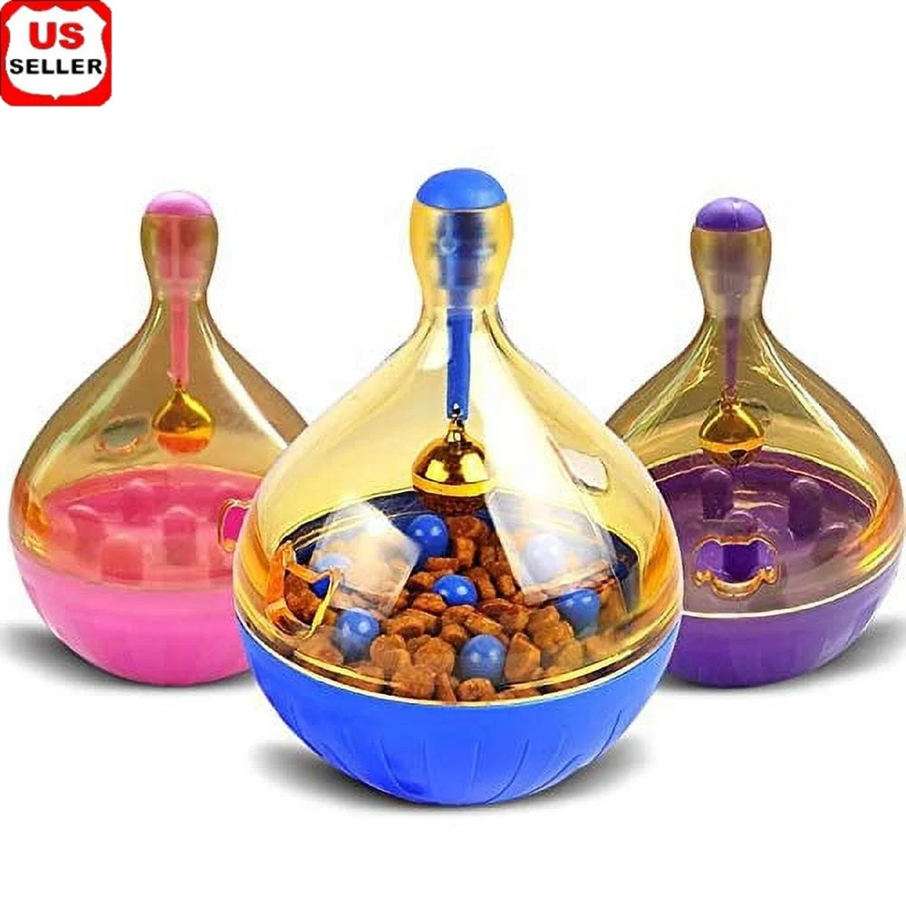 2pc Slow Feeder Toy Cats Dogs Interactive Pet Feeding Tumbler Puzzle Dispenses Treats Improves IQ Reduces Bloating Fun Activity 
2pc Slow Feeder Toy Cats Dogs Interactive Pet Feeding Tumbler Puzzle Dispenses Treats Improves IQ Reduces Bloating Fun Activity