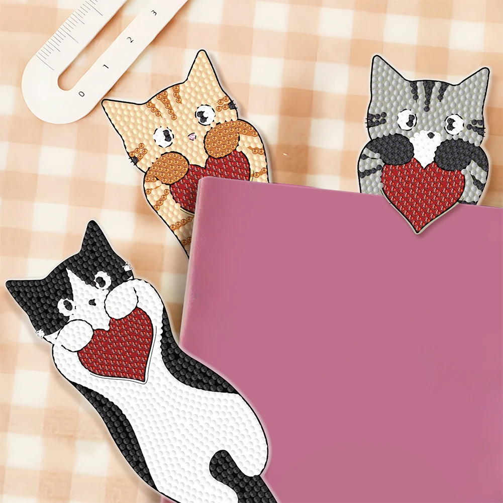 3Pcs Cat Themed DIY Diamond Painting Bookmark Diamond Bookmark Art Projects for DIY Making Beginners Adult Art Craft Supplies
3Pcs Cat Themed DIY Diamond Painting Bookmark Diamond Bookmark Art Projects for DIY Making Beginners Adult Art Craft Supplies