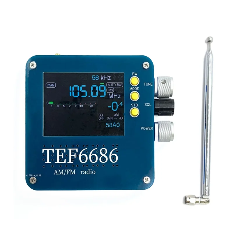1 комплект Полнодиапазонный приемник TEF6686, полный FM/AM/короткая волна HF/LW радиоприемник с телескопической антенной
1 комплект Полнодиапазонный приемник TEF6686, полный FM/AM/короткая волна HF/LW радиоприемник с телескопической антенной