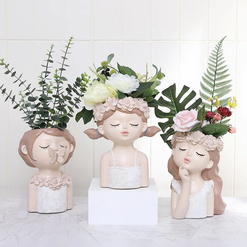 Girl Flower Pot, Resin Crafts Home Living Room Balcony Decoration, Landscape Girl Decoration Potted Plant Arrangement, Vase
Girl Flower Pot, Resin Crafts Home Living Room Balcony Decoration, Landscape Girl Decoration Potted Plant Arrangement, Vase