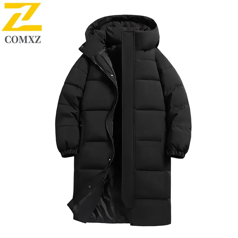 COMXZ Men Cotton Padded Jacket Mid Length Warm Windproof Solid Color Commuting Travel Winter Padding High Quality Parker Coat
COMXZ Men Cotton Padded Jacket Mid Length Warm Windproof Solid Color Commuting Travel Winter Padding High Quality Parker Coat