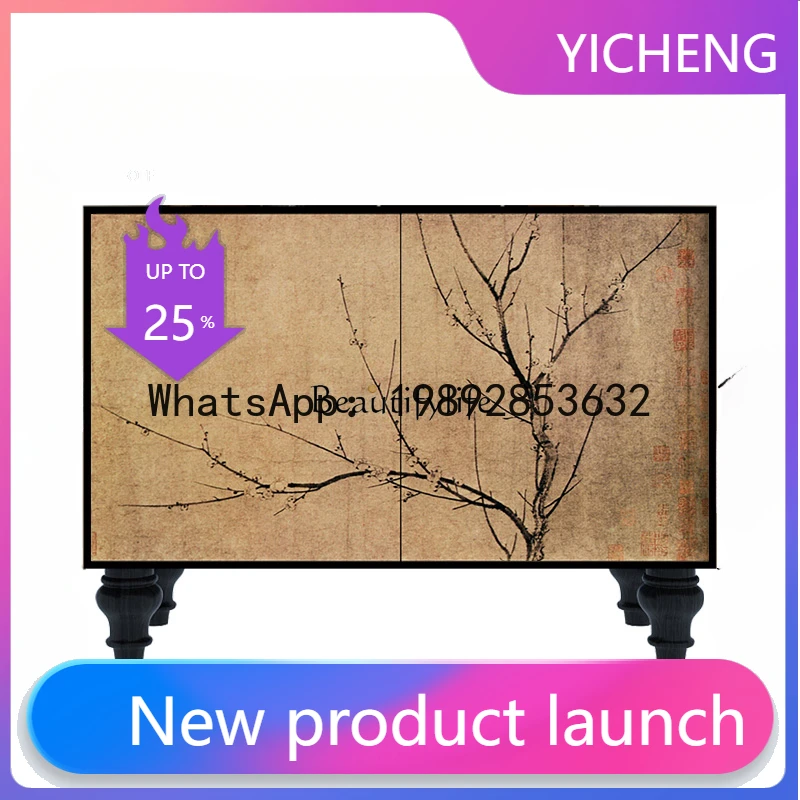 QQ -*Aesthetic retro Chinese-style living room entrance aisle decorative storage dining side locker
QQ -*Aesthetic retro Chinese-style living room entrance aisle decorative storage dining side locker