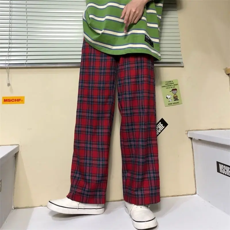 Women Gothic Korean Fashion Oversized Wide Leg Sweatpants Harajuku Red Plaid Classic Pants Streetwear Checked Trousers 2023 Pop
Women Gothic Korean Fashion Oversized Wide Leg Sweatpants Harajuku Red Plaid Classic Pants Streetwear Checked Trousers 2023 Pop
