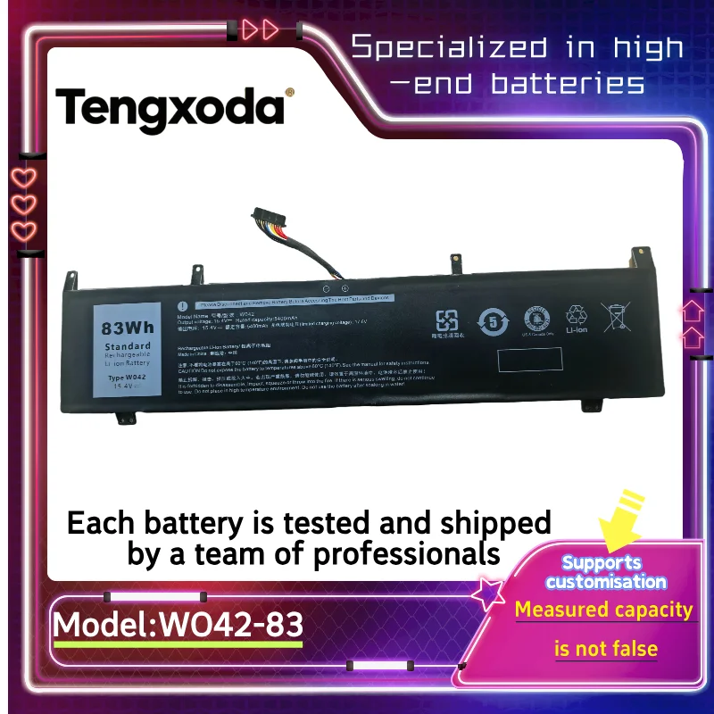 Compatible with WOOKING Lingyun X16, Naruto, Zhongyan U6, U5, U4, W042, and W042-83 laptop batteries
Compatible with WOOKING Lingyun X16, Naruto, Zhongyan U6, U5, U4, W042, and W042-83 laptop batteries