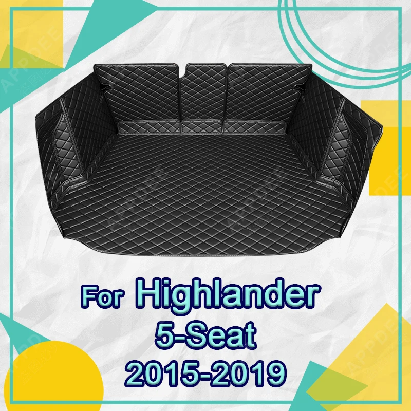 Автомобильный коврик для багажника с полным покрытием для Toyota Highlander 5-Seat 2015-2019 18 17 16, защитная накладка на багажник автомобиля, аксессуары для защиты интерьера
Автомобильный коврик для багажника с полным покрытием для Toyota Highlander 5-Seat 2015-2019 18 17 16, защитная накладка на багажник автомобиля, аксессуары для защиты интерьера