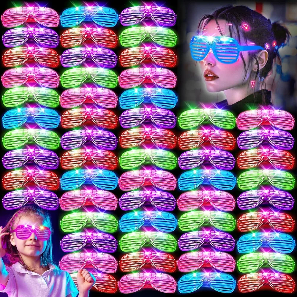 180 PCS Light Up Glasses, LED Glasses, Glow Glasses, Glow in The Dark Glasses for Kids and Adults, Neon Glasses
180 PCS Light Up Glasses, LED Glasses, Glow Glasses, Glow in The Dark Glasses for Kids and Adults, Neon Glasses