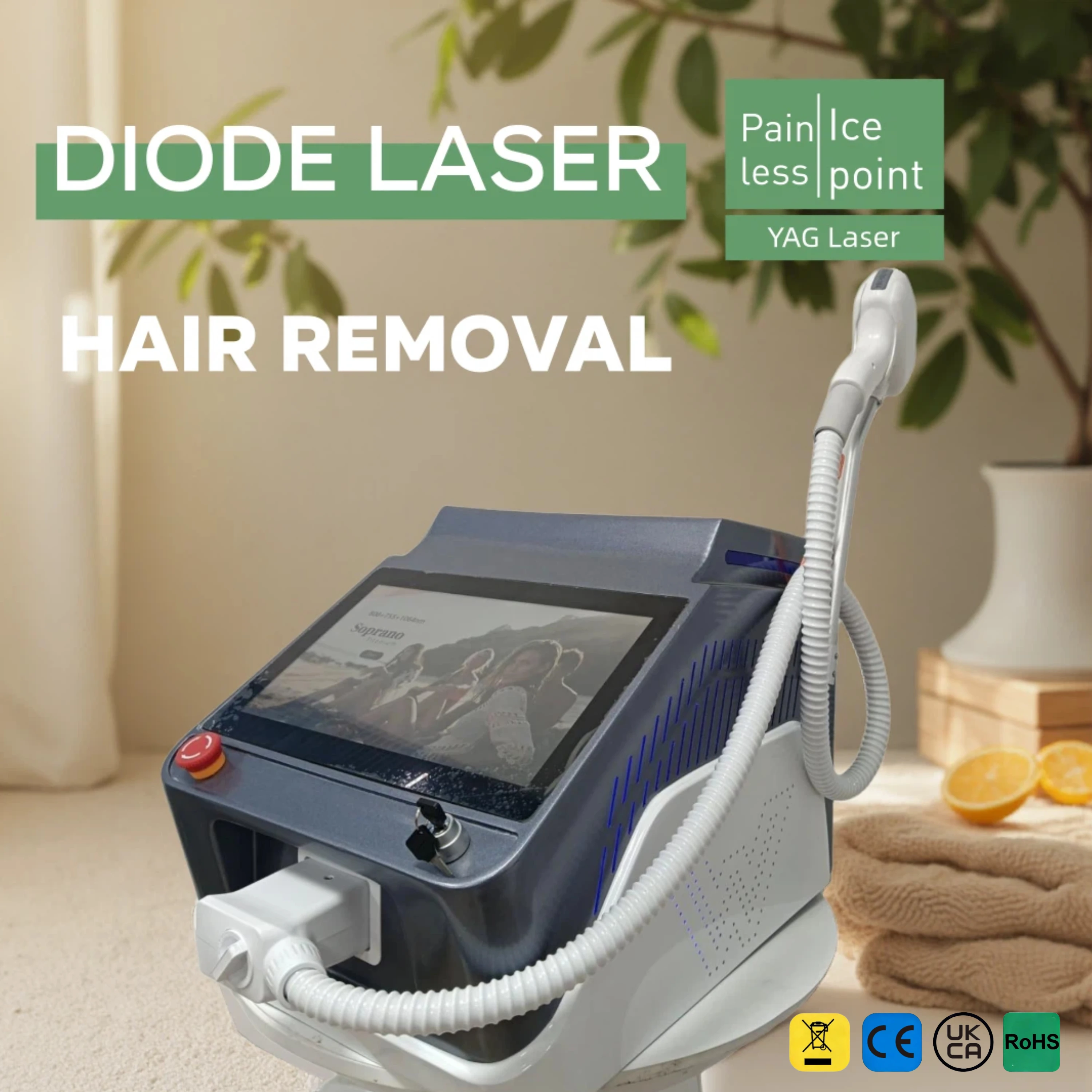 Laser Hair Removal Device for Women Men,Safe Professional Ice-Cooling Contact Painless Long-Lasting,Full Body Face Less Hair
Laser Hair Removal Device for Women Men,Safe Professional Ice-Cooling Contact Painless Long-Lasting,Full Body Face Less Hair