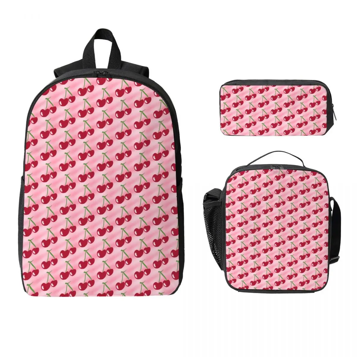 Red Cherry Green Stems Pink Backpack Boys Girls BookBag School Bag Laptop Shoulder Bags 3ps Insulated Lunch Bag Pencil Case
Red Cherry Green Stems Pink Backpack Boys Girls BookBag School Bag Laptop Shoulder Bags 3ps Insulated Lunch Bag Pencil Case