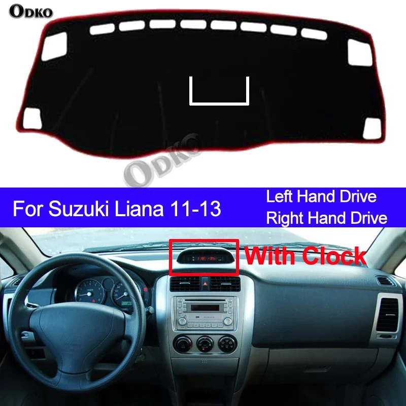 Car Dashboard Cover Dash Mat For Suzuki Liana 2011 2012 2013 with Clock Dashmat Pad Carpet Dash Board Sun Shade Auto Car Styling
Car Dashboard Cover Dash Mat For Suzuki Liana 2011 2012 2013 with Clock Dashmat Pad Carpet Dash Board Sun Shade Auto Car Styling