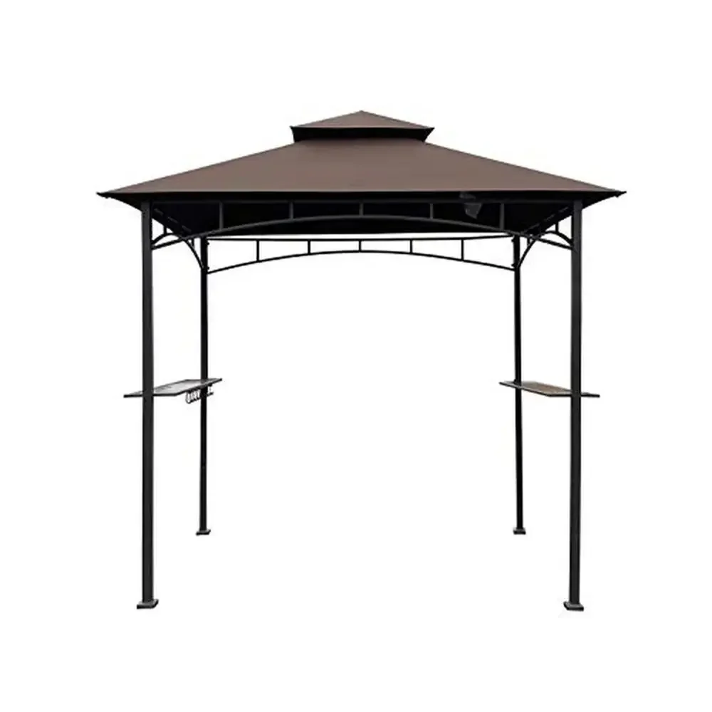 10x5 Canopy Top Replacement L-GZ238PST-11 BBQ Grill Gazebo Brown Polyester Air Vent Canopy Top Only Fire-Retardant UV-Protected
10x5 Canopy Top Replacement L-GZ238PST-11 BBQ Grill Gazebo Brown Polyester Air Vent Canopy Top Only Fire-Retardant UV-Protected