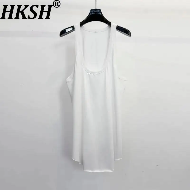 HKSH Women Vest Dark Style Simple U-Neck Loose Fit Layering Design Loose Solid Color Casual Sleeveless Men Chic Tank Top HK25142
HKSH Women Vest Dark Style Simple U-Neck Loose Fit Layering Design Loose Solid Color Casual Sleeveless Men Chic Tank Top HK25142