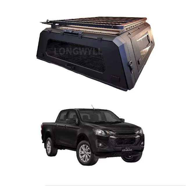 Anti-Rust Truck Caps with Roof Rack for D-max Waterproof Hard Canopy Aluminum Pickup Toppers Camper Shell Smartcap
Anti-Rust Truck Caps with Roof Rack for D-max Waterproof Hard Canopy Aluminum Pickup Toppers Camper Shell Smartcap