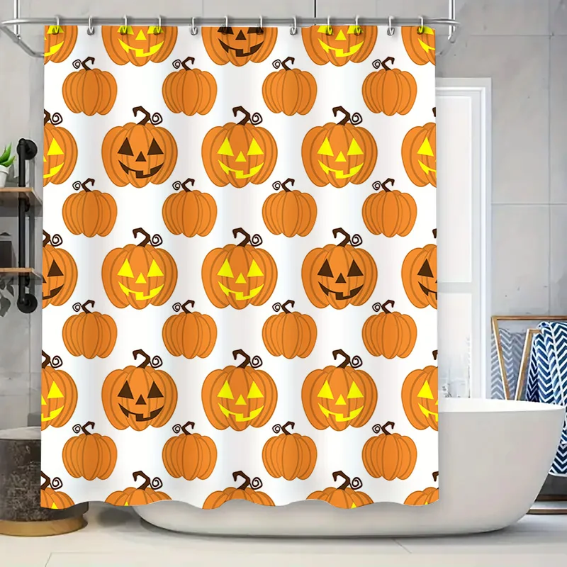Halloween Pumpkin Shower Curtain Waterproof Print Room Decorative Liner Decor for Bathroom Orange Yellow (180x180cm)
Halloween Pumpkin Shower Curtain Waterproof Print Room Decorative Liner Decor for Bathroom Orange Yellow (180x180cm)