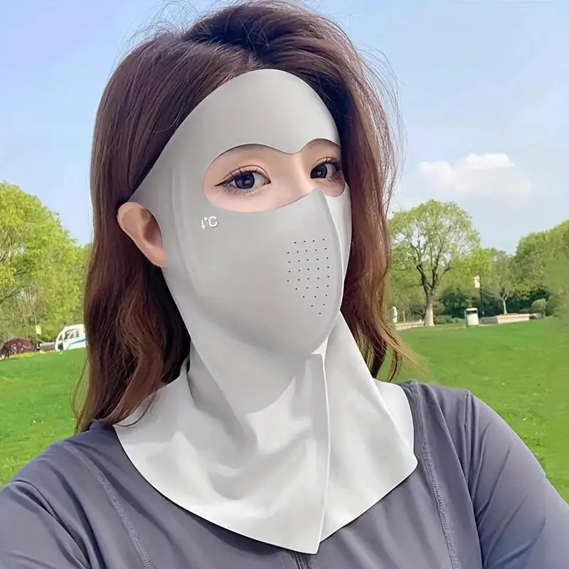 Summer Imitation Ice Silk Sun Protection Mask Full Face Anti-UV Neck Scarf Dustproof Neck Protection Sunshade Face Mask Cycling
Summer Imitation Ice Silk Sun Protection Mask Full Face Anti-UV Neck Scarf Dustproof Neck Protection Sunshade Face Mask Cycling