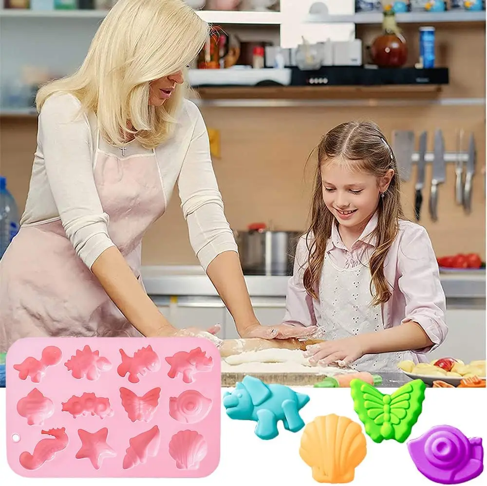 2 Pack Silicone Molds Animal Insect Marine Theme Handmade Gummy Ice Cube Pastry Baking Tools for Cookie Chocolate Cake Decor
2 Pack Silicone Molds Animal Insect Marine Theme Handmade Gummy Ice Cube Pastry Baking Tools for Cookie Chocolate Cake Decor