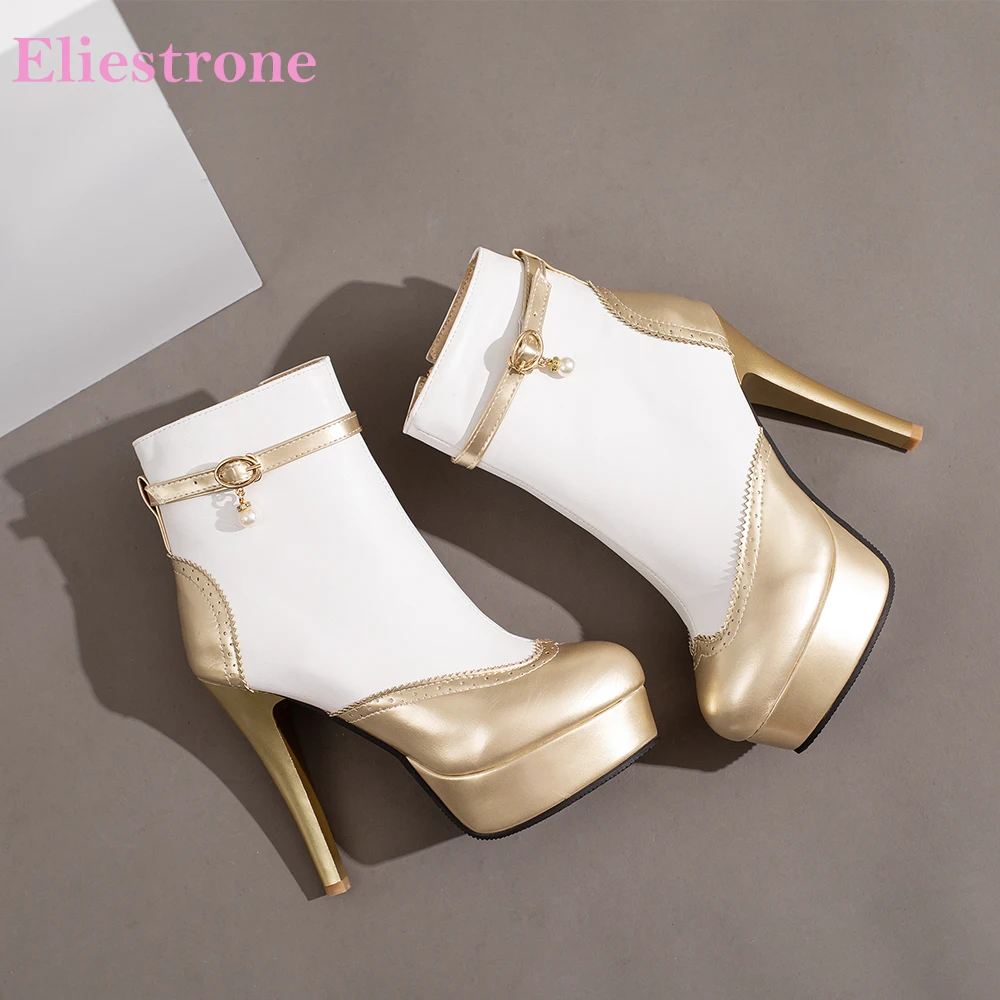 2026 Spring New Elegant Gold Wine Red Women Ankle Platform Boots High Heels Lady Shoes Plus Small Big Size 11 32 45 48 50
2026 Spring New Elegant Gold Wine Red Women Ankle Platform Boots High Heels Lady Shoes Plus Small Big Size 11 32 45 48 50