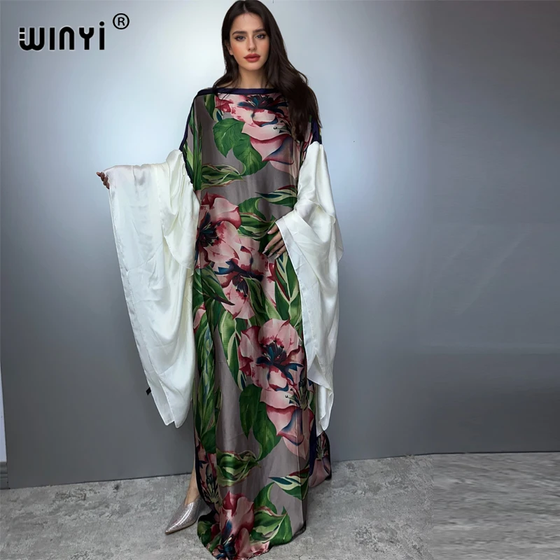 WINYI high quality muslim's dresses for woman maxi dress Floral Print Kaftan abaya dubai luxury summer Bohemian party dress
WINYI high quality muslim's dresses for woman maxi dress Floral Print Kaftan abaya dubai luxury summer Bohemian party dress
