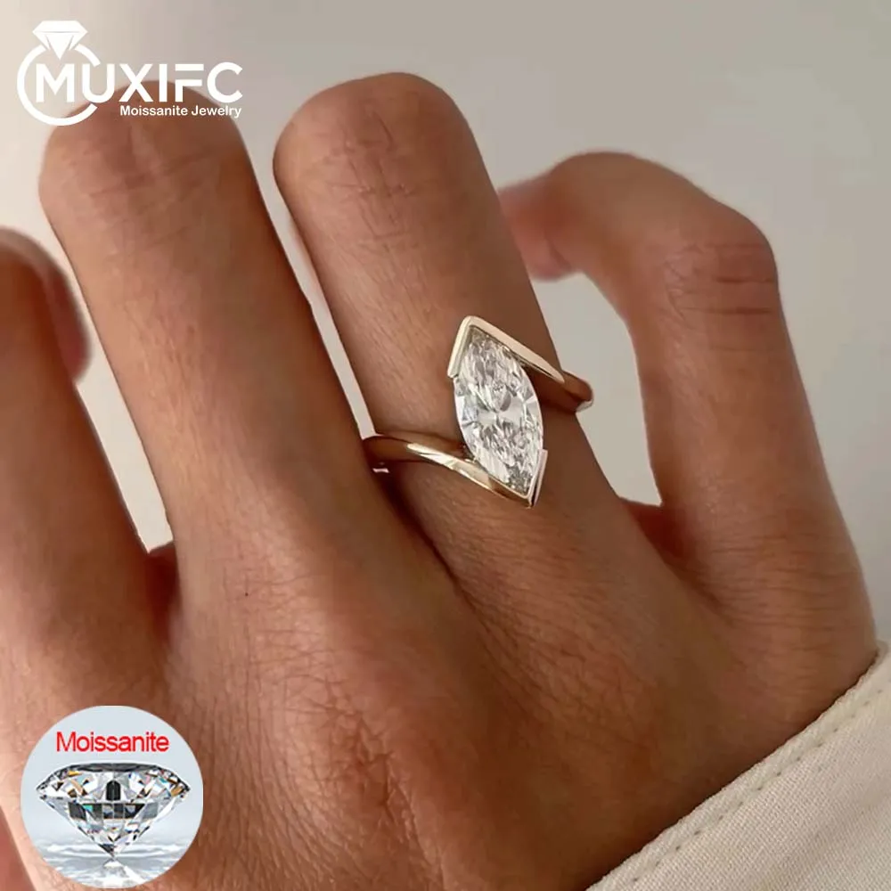 1 CT Кольца с муассанитом огранки маркизы для женщин D Color Lab Diamond S925 Серебряная пластина 18-каратное золото Обручальное кольцо на палец GRA Fine Jewelry
1 CT Кольца с муассанитом огранки маркизы для женщин D Color Lab Diamond S925 Серебряная пластина 18-каратное золото Обручальное кольцо на палец GRA Fine Jewelry