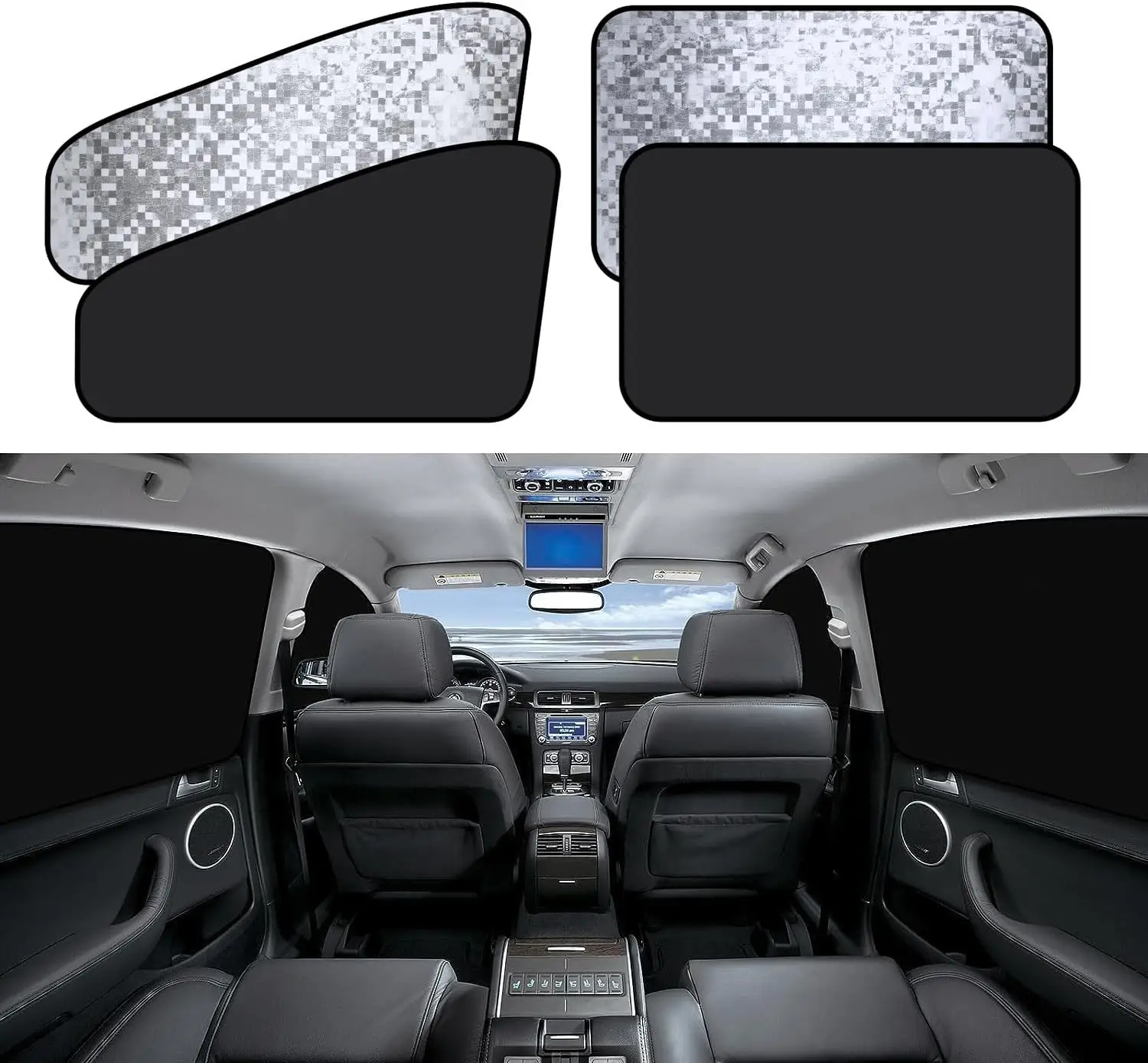 4 Pack Magnetic Car Window Sun Shades - 99% UV Block, Privacy Curtains for Camping, Breastfeeding & Napping
4 Pack Magnetic Car Window Sun Shades - 99% UV Block, Privacy Curtains for Camping, Breastfeeding & Napping