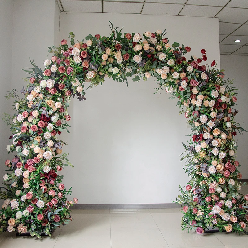 Retro wedding decoration arch floral, European finished floral event photography background
Retro wedding decoration arch floral, European finished floral event photography background