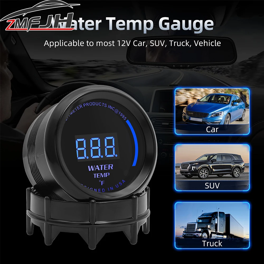 52mm Digital Water Temp Meter 68~248°F Water Temp Gauge With Atmosphere Light Temperature For 12V Car Water Temp Indicator
52mm Digital Water Temp Meter 68~248°F Water Temp Gauge With Atmosphere Light Temperature For 12V Car Water Temp Indicator