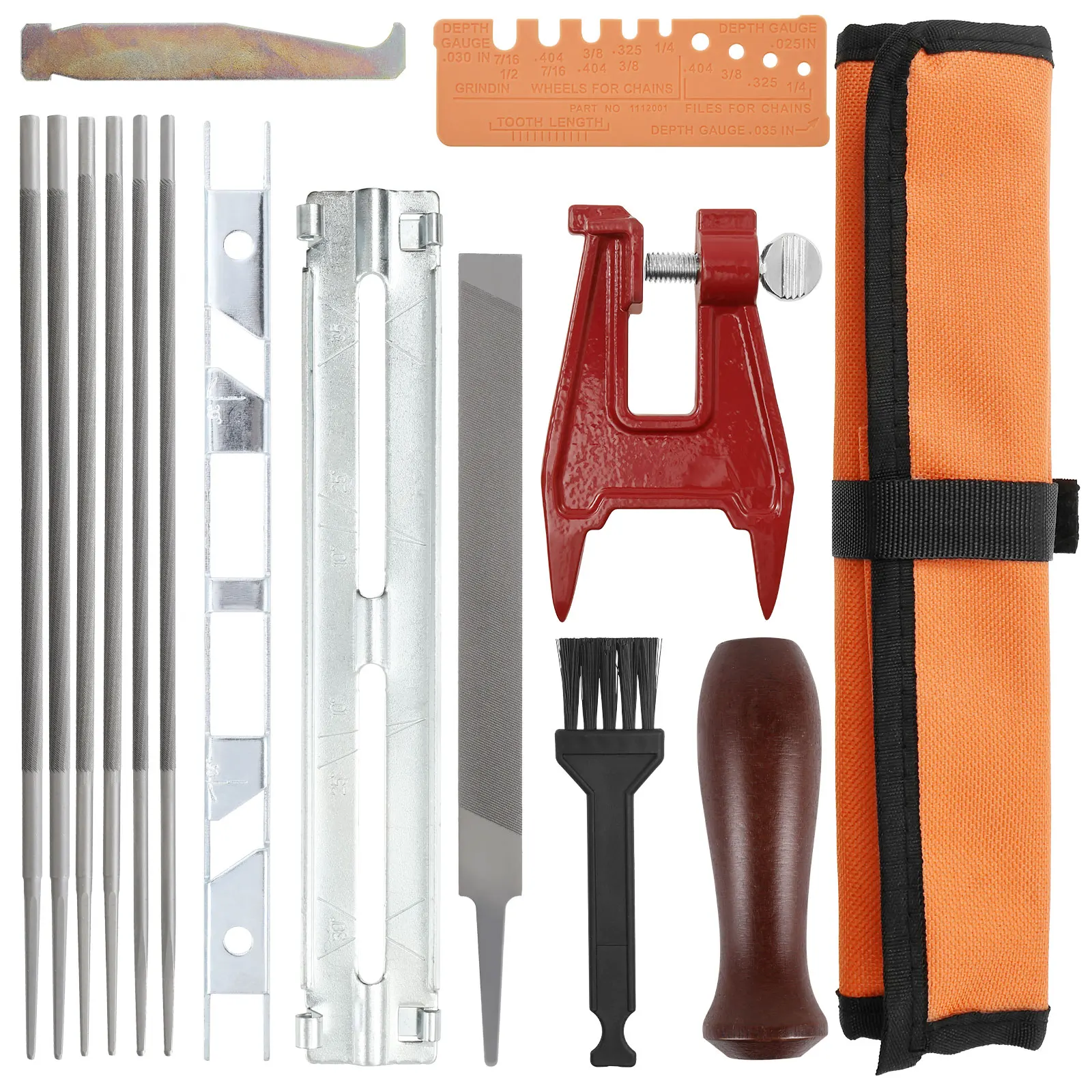 Набор инструментов для заточки цепи, прочный многоразовый инструмент для заточки цепных пил для шлифования, набор твердых напильников для заточки цепной пилы 
Набор инструментов для заточки цепи, прочный многоразовый инструмент для заточки цепных пил для шлифования, набор твердых напильников для заточки цепной пилы