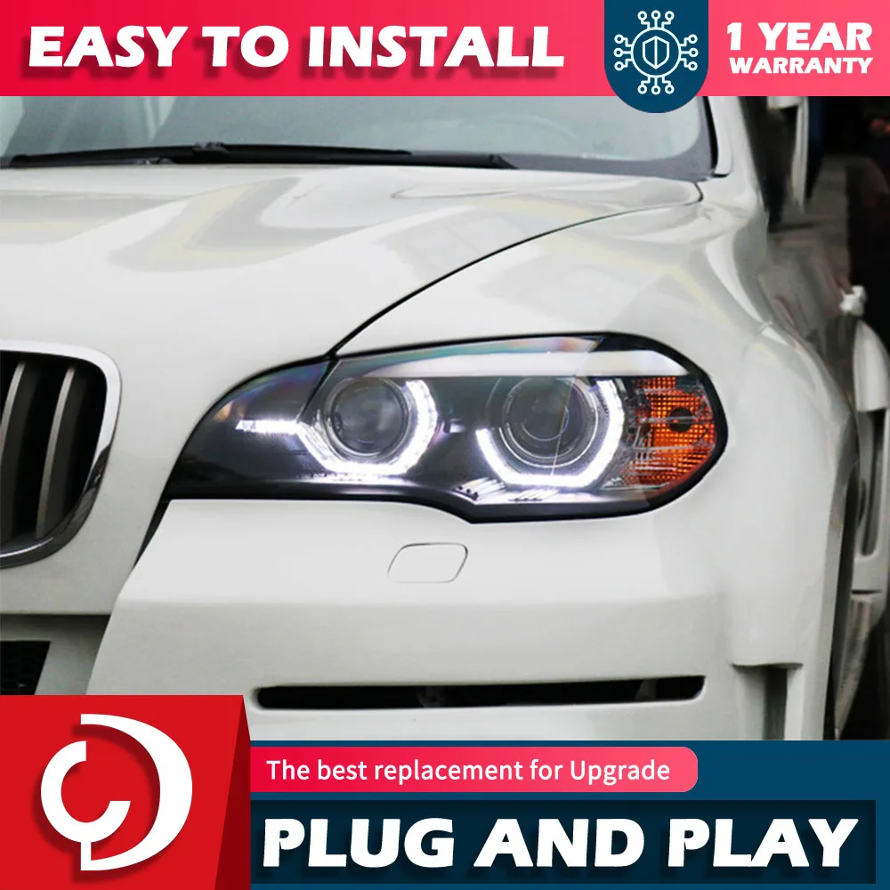 2 PCS Car Light For X5 E70 2007-2010 LED Auto Headlight Assembly Upgrade Angel Eye Projector Lens Tools Accessories Kit Facelift
2 PCS Car Light For X5 E70 2007-2010 LED Auto Headlight Assembly Upgrade Angel Eye Projector Lens Tools Accessories Kit Facelift