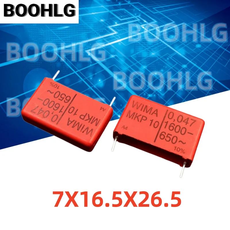 5PCS MKP10 1600V 0.047UF 473 47NF Film Capacitor Pin Pitch 22.5mm Through Hole Polypropylene Capacitor
5PCS MKP10 1600V 0.047UF 473 47NF Film Capacitor Pin Pitch 22.5mm Through Hole Polypropylene Capacitor