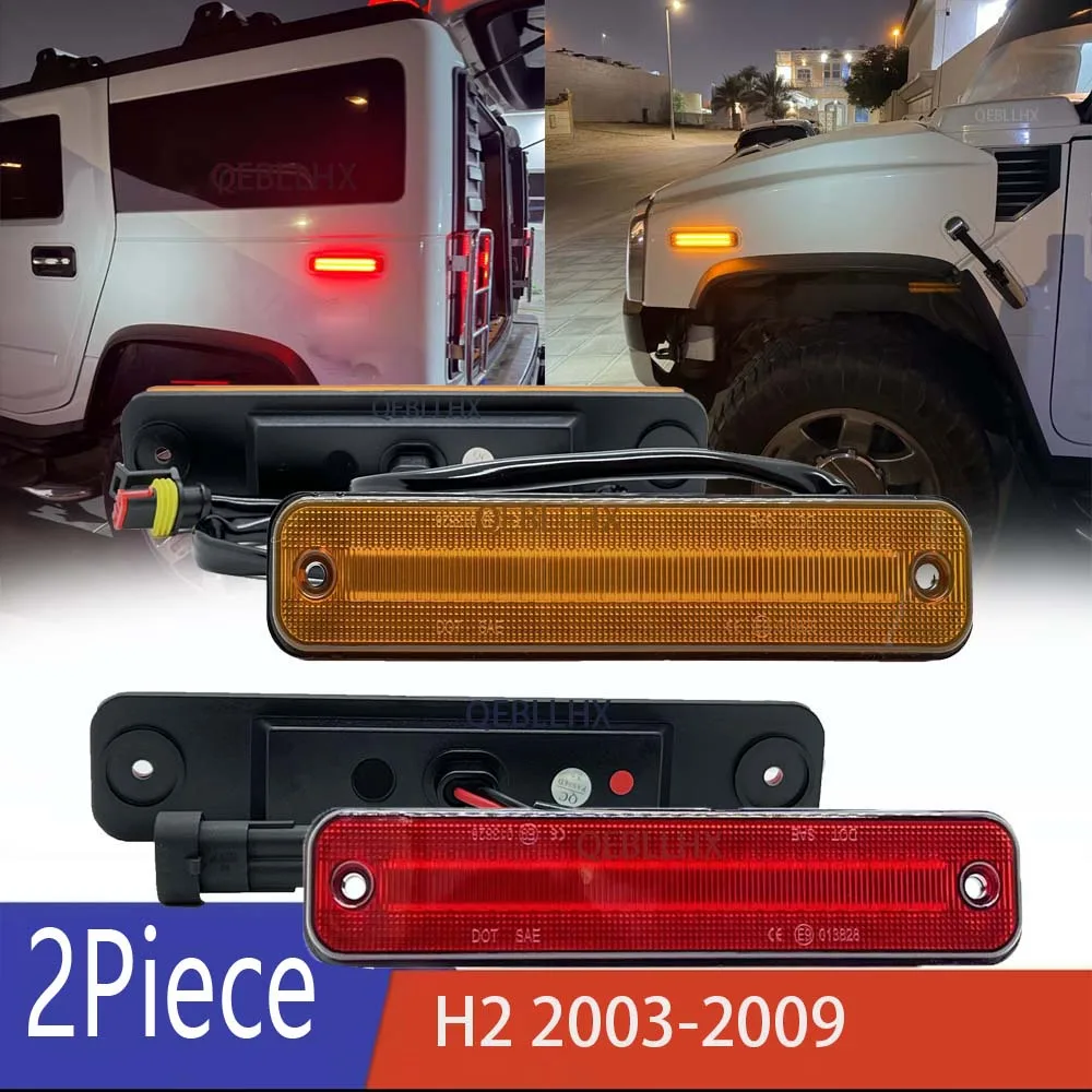 2/4Pcs Yellow or RED Lens Led Side Marker Lights For Hummer H2 2003-2009 Rear Red Turn Signal Lights OEM#25952319 15114677
2/4Pcs Yellow or RED Lens Led Side Marker Lights For Hummer H2 2003-2009 Rear Red Turn Signal Lights OEM#25952319 15114677