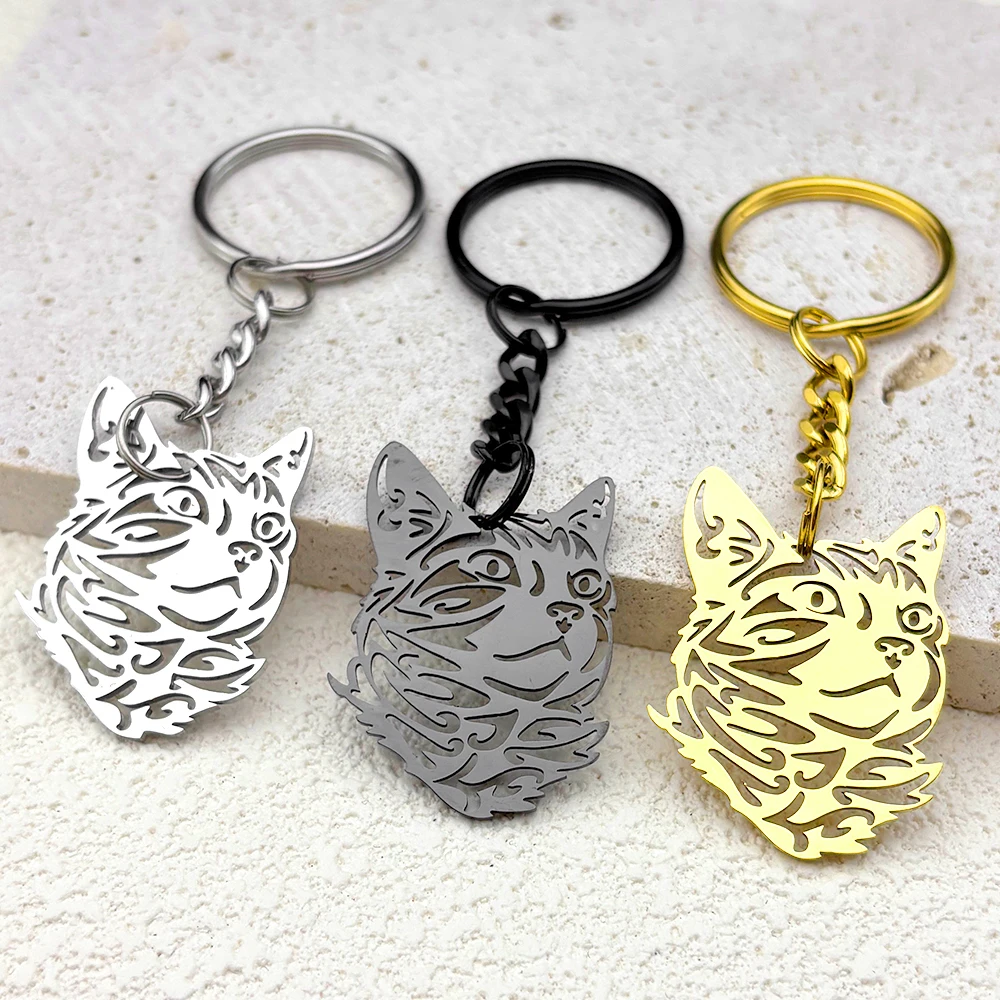 Lovely Kitty Cat Keyholder For Women Men Stainless Steel Silver Color Animal Pet Lover Keyring Bag Hanging Jewelry Gifts
Lovely Kitty Cat Keyholder For Women Men Stainless Steel Silver Color Animal Pet Lover Keyring Bag Hanging Jewelry Gifts