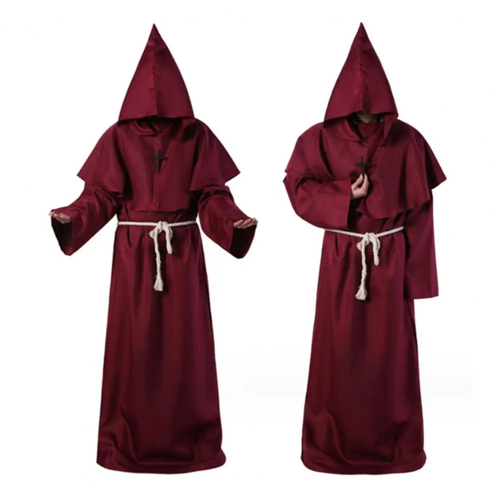 Monk Robe Cosplay Halloween Cloak with Strong Drape Monk Robe Costume Set with Cloak Hat Necklace for Halloween for Dance
Monk Robe Cosplay Halloween Cloak with Strong Drape Monk Robe Costume Set with Cloak Hat Necklace for Halloween for Dance