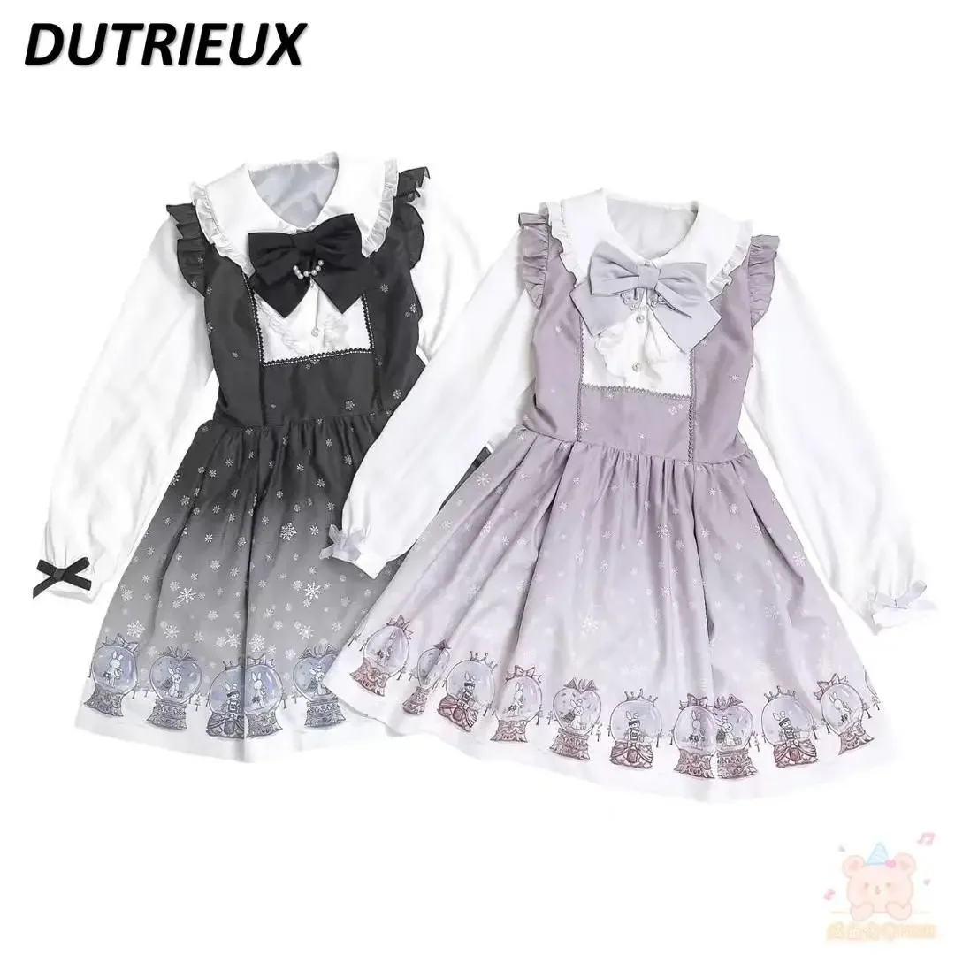 Mass Production Lolita Japanese Style Long Sleeve Casual Dress Sweet Fashion 2025 New Spring Autum Women's Elegant Dresses
Mass Production Lolita Japanese Style Long Sleeve Casual Dress Sweet Fashion 2025 New Spring Autum Women's Elegant Dresses