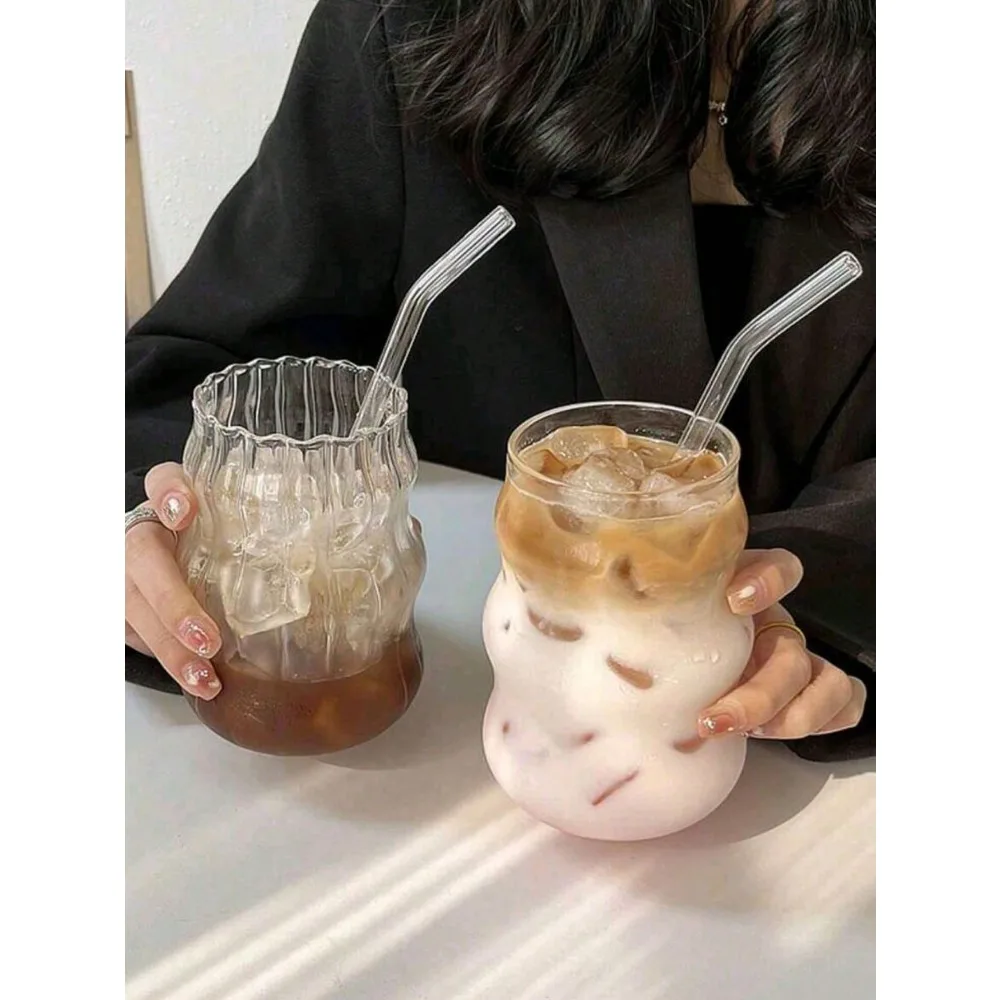 1pc Glass Coffee Cup (Without Straw) For Home Use, Suitable For Women, Drinking Beverage Milk Tea Cup, Suitable For Hot/Cold Drinks, Transparent And Durable, Perfect For Coffee, Tea, Milk, Juice Concentrate Coffee, Drinks In All Seasons, Birthday Gift, Ho
1pc Glass Coffee Cup (Without Straw) For Home Use, Suitable For Women, Drinking Beverage Milk Tea Cup, Suitable For Hot/Cold Drinks, Transparent And Durable, Perfect For Coffee, Tea, Milk, Juice Concentrate Coffee, Drinks In All Seasons, Birthday Gift, Ho