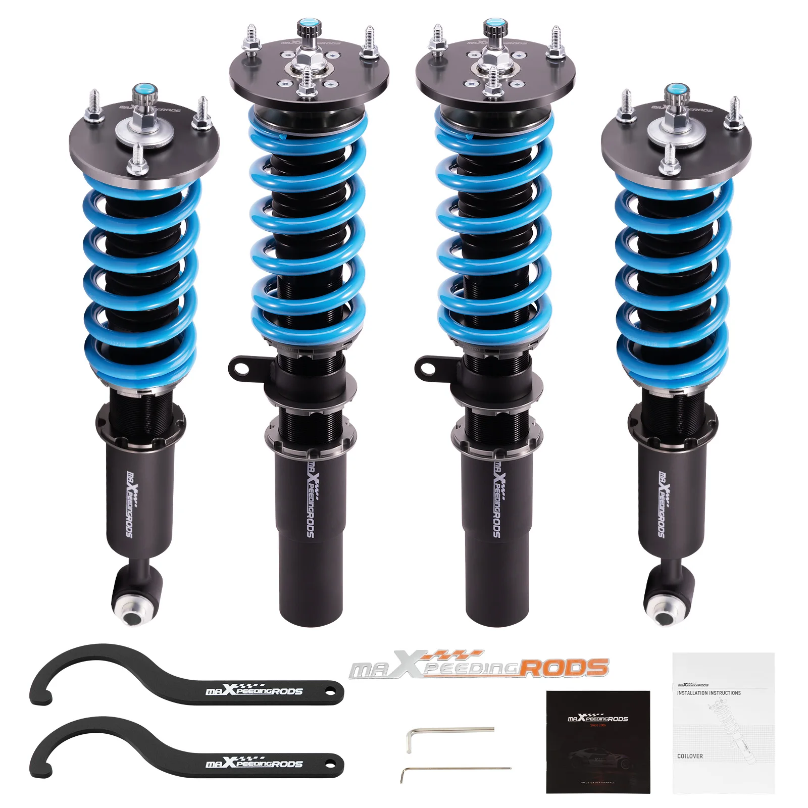 MaXpeedingrods 24 Step Damper Adjustable Coilovers Suspension for BMW E60 525xi 535i 528i XDrive AWD 2004-2010
MaXpeedingrods 24 Step Damper Adjustable Coilovers Suspension for BMW E60 525xi 535i 528i XDrive AWD 2004-2010