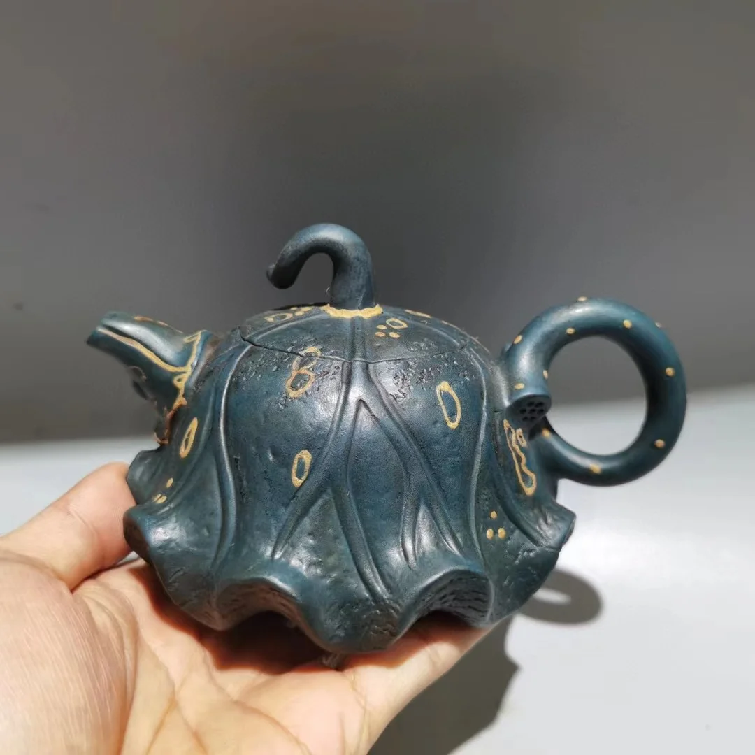 Old Chinese Handicraft Enameled YiXing Zisha (red stoneware) Teapot,Lotus seed pot,#04,with mark, Free shipping
Old Chinese Handicraft Enameled YiXing Zisha (red stoneware) Teapot,Lotus seed pot,#04,with mark, Free shipping