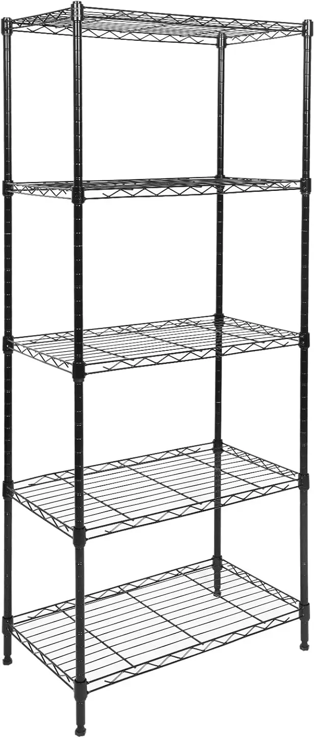 5 Tier Wire Shelving Unit 21x12x54 Adjustable Storage Shelves Wheels 2000 Lbs
5 Tier Wire Shelving Unit 21x12x54 Adjustable Storage Shelves Wheels 2000 Lbs