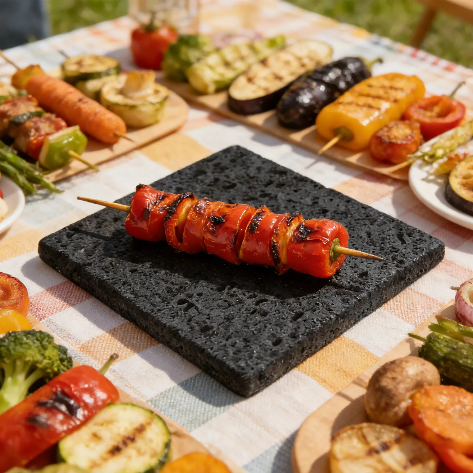 Volcano Stone Cooking Tile Korean BBQ Grill Plate for Gas Grill, Lava Rock Cooking Stone Plate for Steak Seafood and Vegetables
Volcano Stone Cooking Tile Korean BBQ Grill Plate for Gas Grill, Lava Rock Cooking Stone Plate for Steak Seafood and Vegetables
