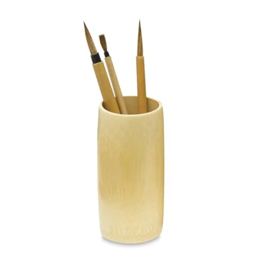 Bamboo Brush Vase- Small 6 Inch Tall
Bamboo Brush Vase- Small 6 Inch Tall