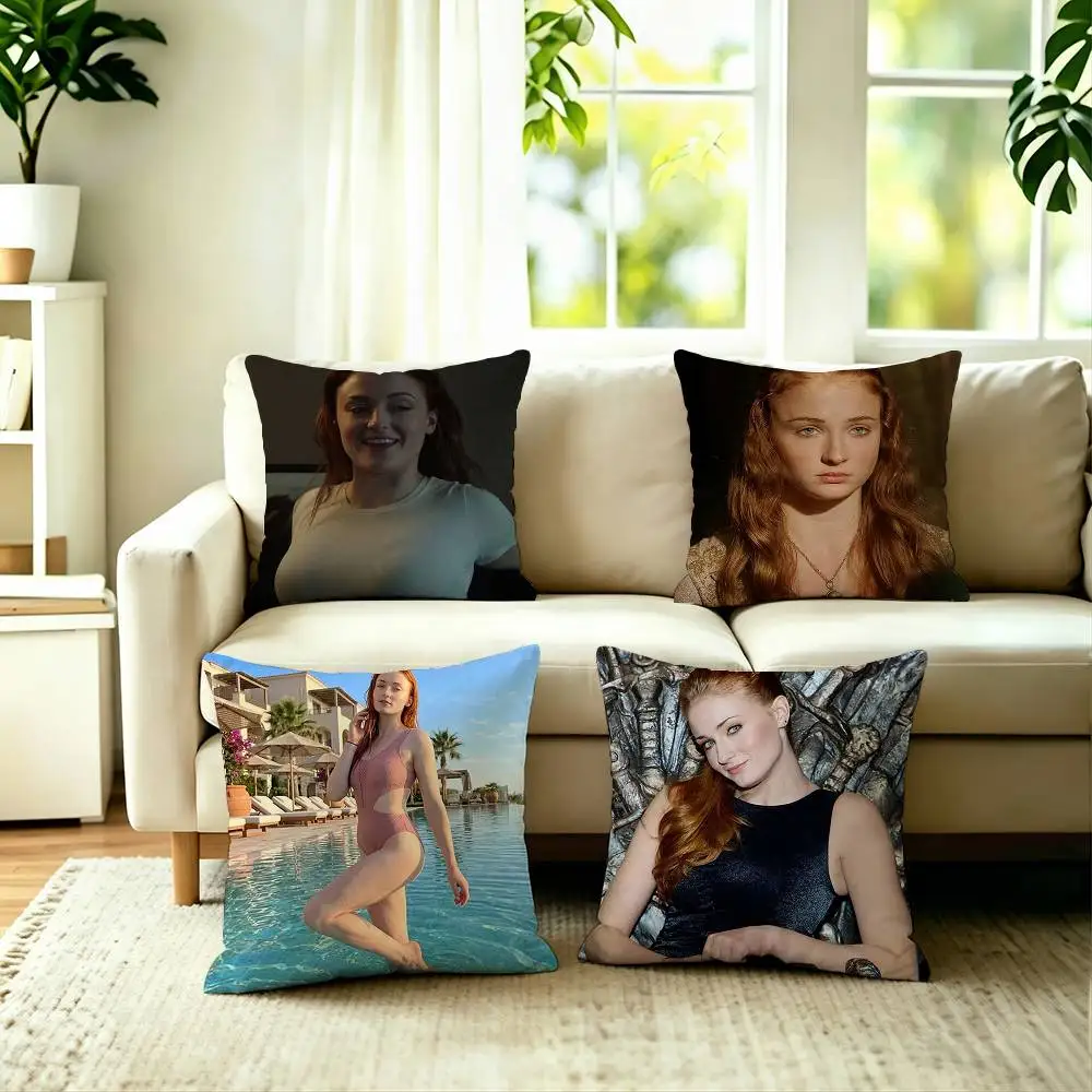 Popular Actress S-Sophie Turner Pillow Case Square Double-Sided Sofa Cushion Cover Bedroom Bedside Pillow
Popular Actress S-Sophie Turner Pillow Case Square Double-Sided Sofa Cushion Cover Bedroom Bedside Pillow