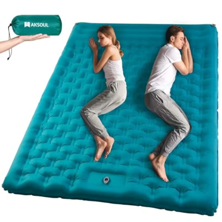 Sleeping Pad Camping Inflatable: Extra Thickness Double Persons Self Inflating Mat with Built-in Feet Pump Lightweight Ultra-Wi
Sleeping Pad Camping Inflatable: Extra Thickness Double Persons Self Inflating Mat with Built-in Feet Pump Lightweight Ultra-Wi