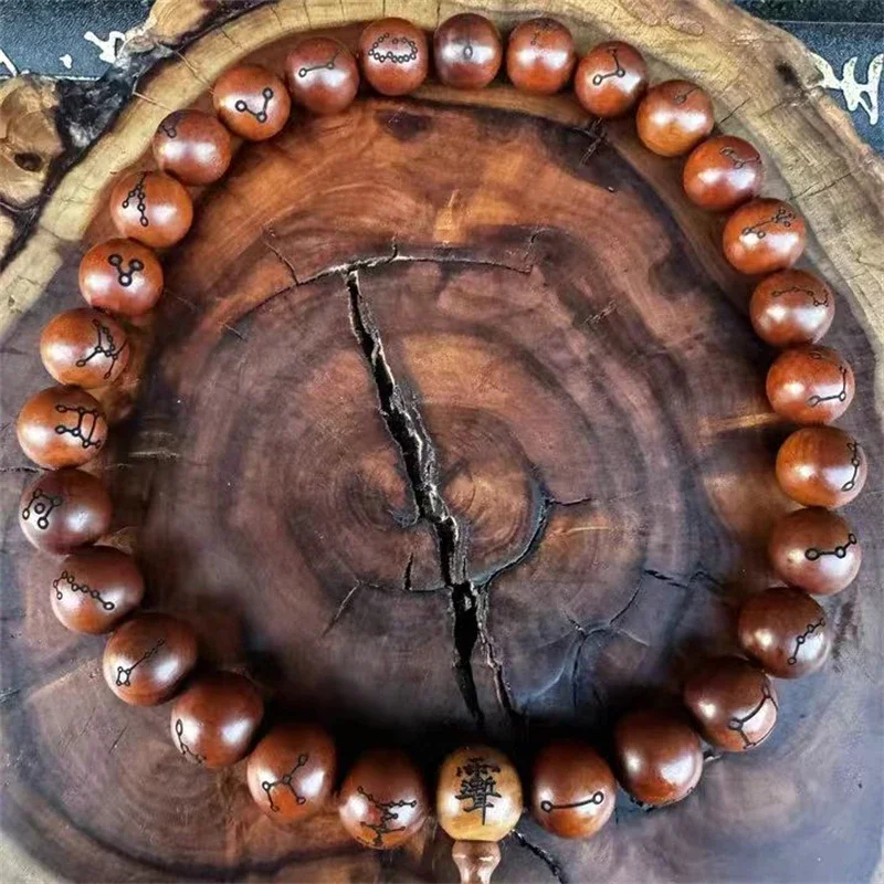 28 constellations 36 thunder hand string prayer beads, Lightning strike jujube wood bracelet, Taoist supplies
28 constellations 36 thunder hand string prayer beads, Lightning strike jujube wood bracelet, Taoist supplies