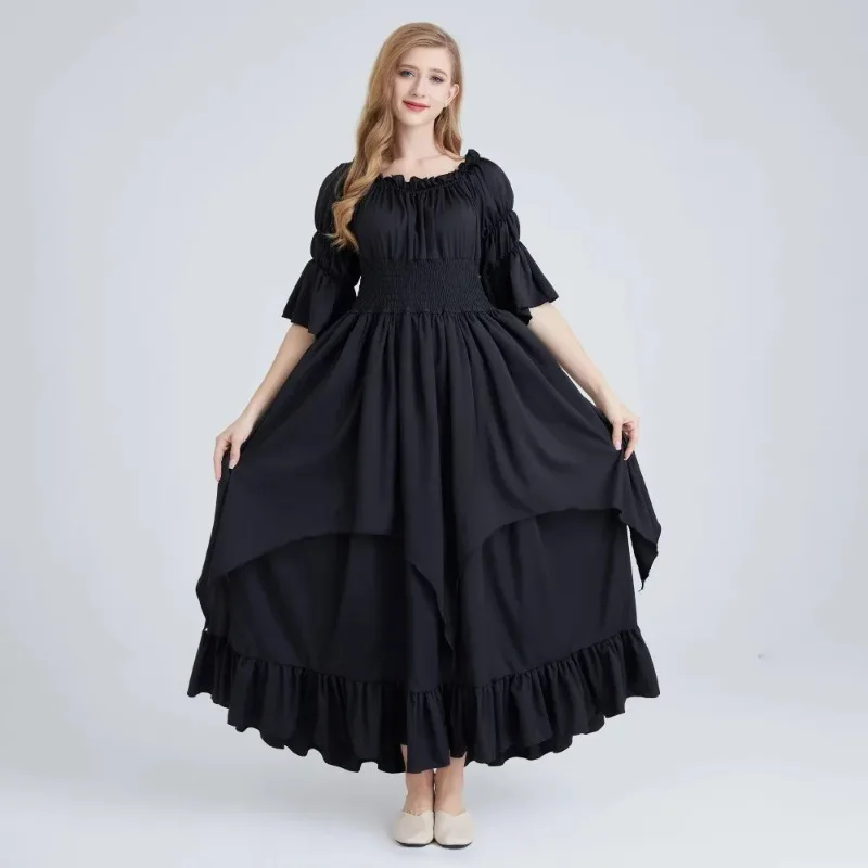 Medieval Renaissance Gothic Long Dress for Women, Vintage Witch Style Costume Gown, Ideal for Stage Show
Medieval Renaissance Gothic Long Dress for Women, Vintage Witch Style Costume Gown, Ideal for Stage Show