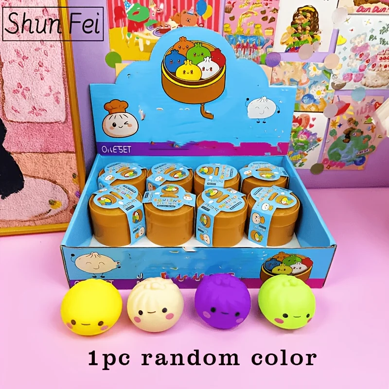 1Pc random color colored buns pressure ball, dough buns for Halloween projects, birthday gift school carnival reward gift squeeze toy
1Pc random color colored buns pressure ball, dough buns for Halloween projects, birthday gift school carnival reward gift squeeze toy