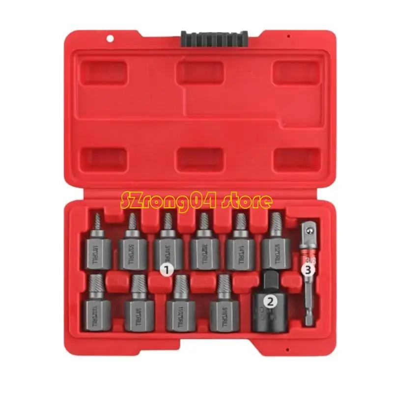 H4GD Professional Repair Tool Screw Extractor Set With Multi Spline Design For Removing Rounded Rusted Bolts Nut And Screws
H4GD Professional Repair Tool Screw Extractor Set With Multi Spline Design For Removing Rounded Rusted Bolts Nut And Screws