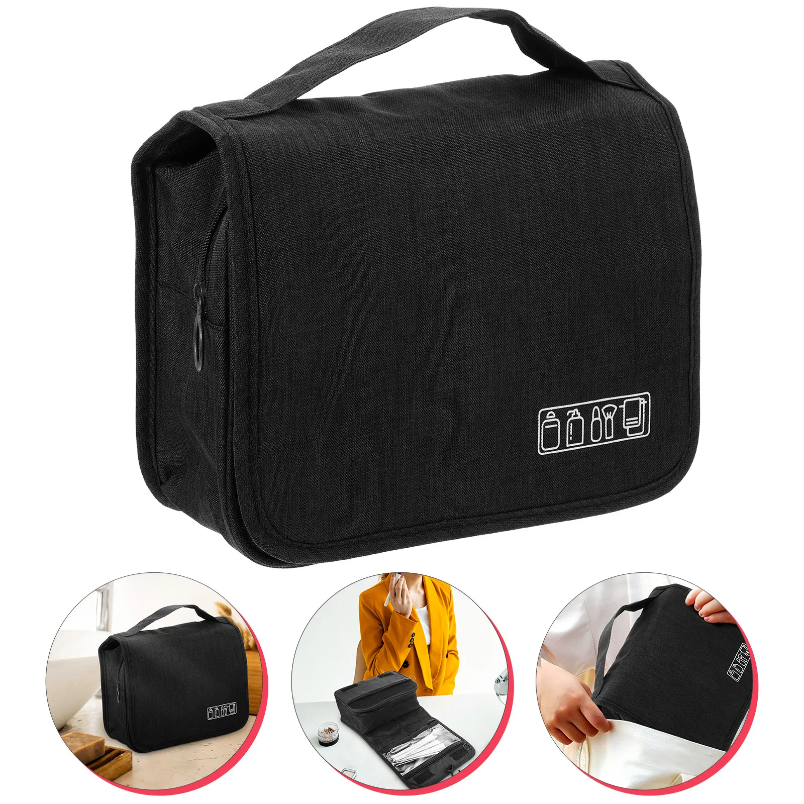 Hanging Travel Toiletry Bag Large Capacity Foldable Lightweight Organizer for Makeup Skincare Toiletries Home Camping
Hanging Travel Toiletry Bag Large Capacity Foldable Lightweight Organizer for Makeup Skincare Toiletries Home Camping