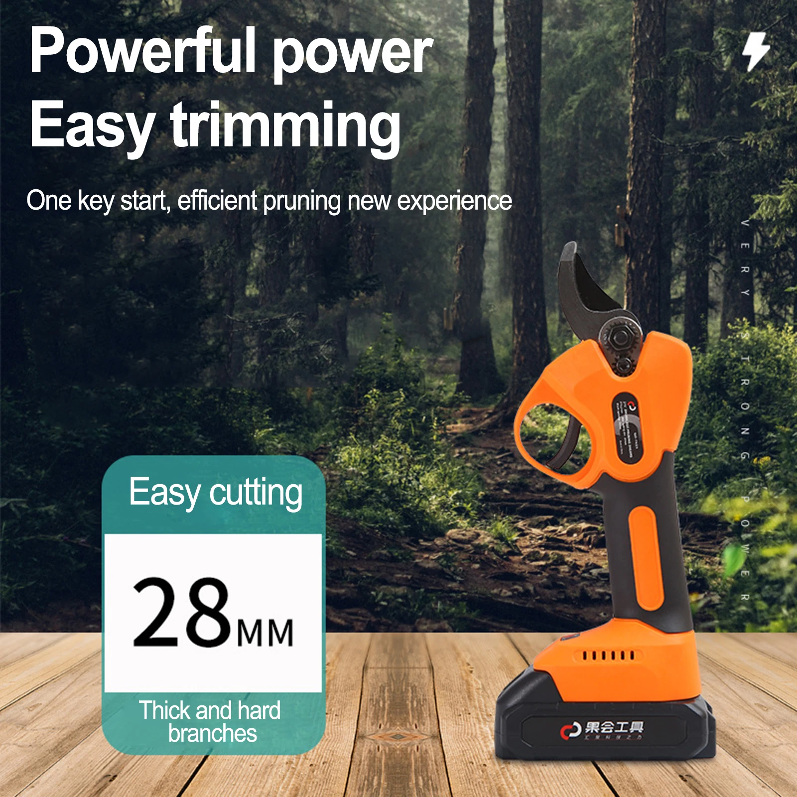 Brushless Electric Pruning Shears 21V 28mm Electric Pruner Garden Scissors Tools Rechargeable Battery Pruning Shears Garden Tool
Brushless Electric Pruning Shears 21V 28mm Electric Pruner Garden Scissors Tools Rechargeable Battery Pruning Shears Garden Tool
