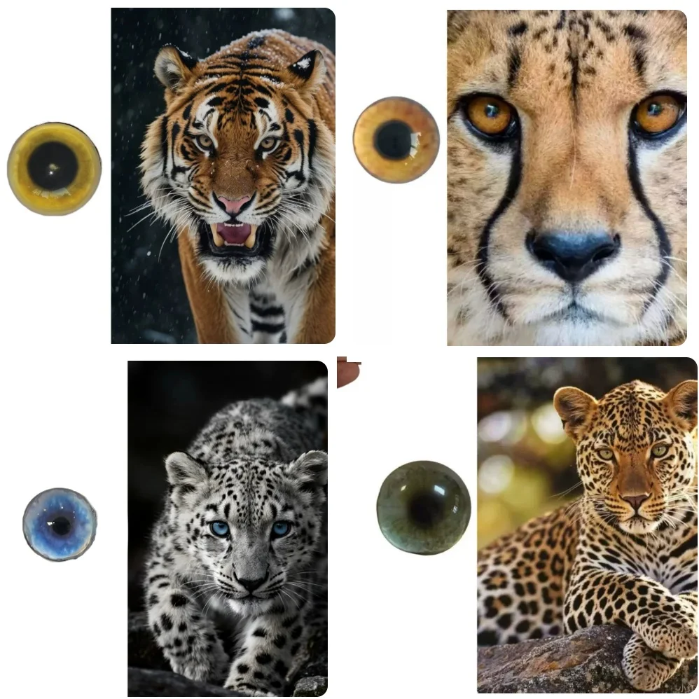 Cheetah Snow Leopard Tiger Round Glass Realistic Fursuit Eyes Simulation Eyes for Furry Fursuit Head Animal DIY Accessories
Cheetah Snow Leopard Tiger Round Glass Realistic Fursuit Eyes Simulation Eyes for Furry Fursuit Head Animal DIY Accessories