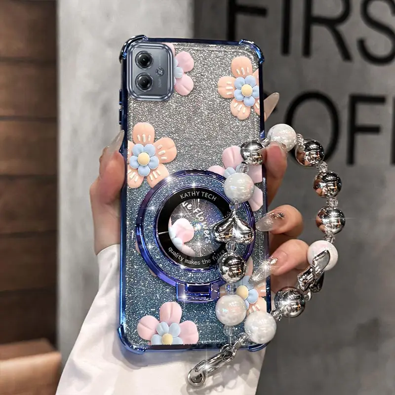 G54 Decorative Flower Plating Bracelet Holder Phone Case For Motorola G84 G54 G64 G10 G71S G54Powe G20 G82 G30 G52 G20 Cover
G54 Decorative Flower Plating Bracelet Holder Phone Case For Motorola G84 G54 G64 G10 G71S G54Powe G20 G82 G30 G52 G20 Cover