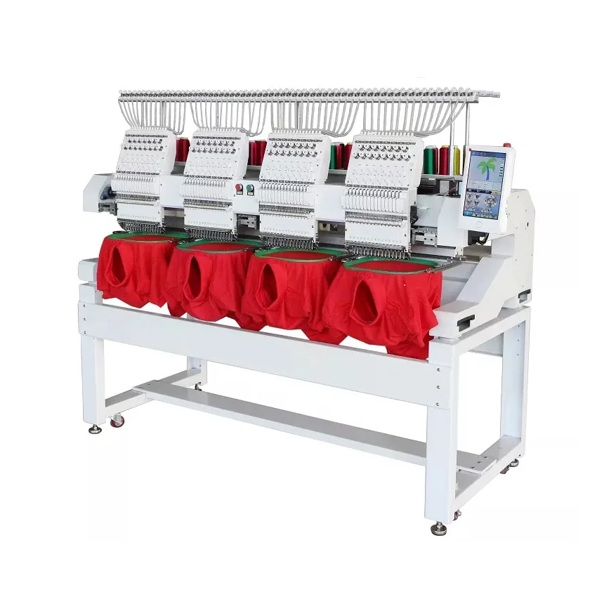 QP-1504 Fully Automatic 4 Heads 15 nee dles Computer Embroidery Machine, Flat Cap Embroidery Machine
QP-1504 Fully Automatic 4 Heads 15 nee dles Computer Embroidery Machine, Flat Cap Embroidery Machine
