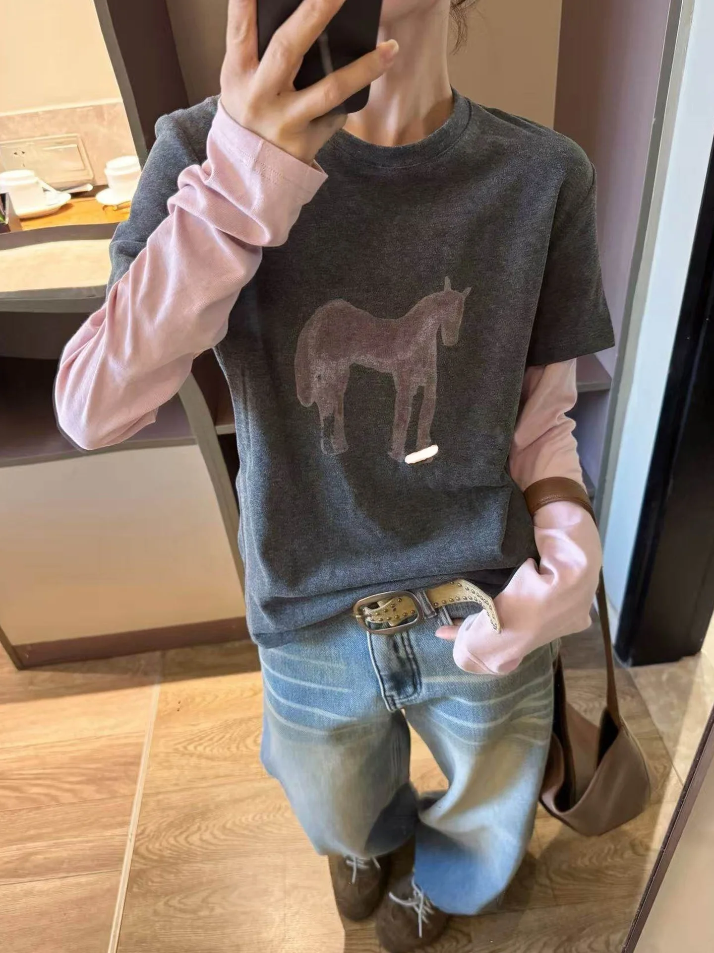 Laziness Style Long Sleeve round Neck Printed T-Shirt Pattern Base Shirt Loose Fit Spring 2026 Design Korean Version
Laziness Style Long Sleeve round Neck Printed T-Shirt Pattern Base Shirt Loose Fit Spring 2026 Design Korean Version
